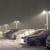 埼玉雪夜景のひとこま