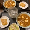 麻婆豆腐、たらこ卵焼き、ミックスサラダ　20230709