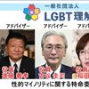 その一般社団法人「LGBT理解増進会」の役員の国会議員がこの３人 公金を垂れ流し、日本社会を破壊するクズ