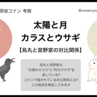 【コナン考察】太陽と月・カラスとウサギ─烏丸と宮野家の関係を考える
