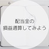 配当金の損益通算してみよう