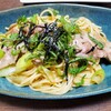 【具だくさんパスタ】たっぷり大葉の和風パスタと冷凍野菜ストックの【秒で作るスープ】