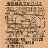 本日の使用切符：JR東日本 小田原駅発行 休日おでかけパス