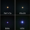 月夜でも輝く 冬の一等星