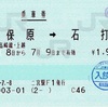 本日の使用切符：JR東日本 二宮駅発行 神保原➡︎石打 乗車券【途中下車印収集】