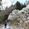 弥生に入る三辻山の遊山　淡雪