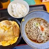 にはち（平和島）チキンカツ丼セット•冷そば 米半分