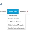 GS Bankのログイン後メニュー その3 (Transfer Funds)