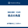 視点の角度