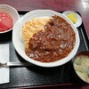 西川口の｢あおき食堂｣でふわとろたまごデミソースかけ丼定食を食べました★