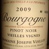 Bourgogne Pinot Noir Vieilles Vignes Domaine Joseph Voillot 2009