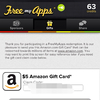 20130913 FreeMyApps 收到 $5 Amazon