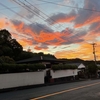 台風の後の夕焼け