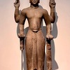 弥勒菩薩に変身したヴィシュヌ神像 （扶南美術）
