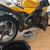 DUCATI996　オイル交換　ＡＫクラフトさんで