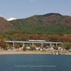 五能線キハ40，最後の秋（21）：岩館・小入川橋梁，秋晴れのサイドビュー。