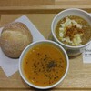 Soup Stock Tokyo のオマール海老のビスク＆ゴッホの玉葱スープ＠中央区北3条西3丁目（miredo）