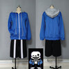 undertale ink！Sans　サンズ　　キャンパス　コスプレ　コスチューム　青　カジュアル　スポーツスタイル
