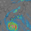 台風14号接近中