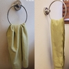 ビニール壁紙を汚れ難くするためにタオル掛けの方向変更[DIY]