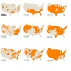 米国の過去の干ばつを地図化して比較する