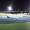 三郷市陸上競技場で400ｍ×10本