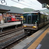 京都、大阪への旅㉛嵐山編『嵐山 朝の風景・ＪＲ嵯峨嵐山駅とトロッコ嵯峨駅』