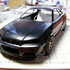 タミヤGTR R34製作中。 