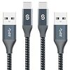 【2本セット】Syncwire Type C ケーブル 1.8M 三重編組ナイロン製 3A急速充電 USB C ケーブル