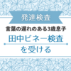 【発達検査】初めて田中ビネー知能検査を受ける｜言葉の遅れがある3歳息子