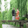 色鮮やかな緑が美しい京都の夏。和装での前撮りがより映えます！