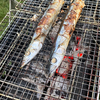 秋キャンプなら秋刀魚焼くでしょ！岩手切炭で秋刀魚を焼いてみた。