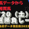 8月20日（土）厳選勝負レース！種牡馬データから導く推奨馬大公開！