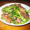今夜のおかず「牛肉と小松菜の炒め物」