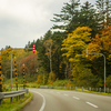 秋の稚内猿払線、北海道道1077号