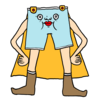 短パンマン のかわいいイラスト