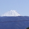 雪化粧した富士山がはっきりと