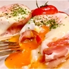 トマトと半熟たまごのベーコンカップを作りました。フライパン簡単レシピ