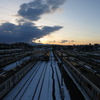 雪と長津田検車区