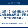 【注目！】社会福祉法人の設立方法を徹底解説！手続きと要件の全貌とは？