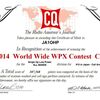 CQ WWコンテストの結果