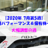 【株式】週間運用パフォーマンス＆保有株一覧（2020.7.31時点） 大幅調整