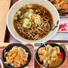 谷田部東PA〔下り線〕フードコート（茨城県つくば市）かけそば＋ミニ牛スジ丼