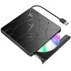 BLENCK DVDドライブ 外付け 【進化バージョン USB3.0】 ポータブルドライブ CD/DVDプレイヤー CD/DVDドライブ 静音 高速 軽量 スリム コンパクト CD/DVD読取・書込 日本語取扱説明書付き(ブラック)