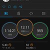 夜勤明けに13.1kmJOG。懸垂逆上がり。