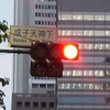 明るい夕方…