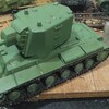 ホビーボス 1/48 ロシア KV-2 重戦車 先行量産型"ビッグターレット"を製作中(塗装)