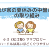 我が家の夏休みの中盤からの取り組み〈小３双子〉