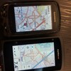 Xplova とGARMINのMAP表示比較