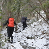 初春の国見山遊山　春雪
